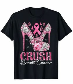 Crush Breast Cancer Awareness Graphic T-Shirt