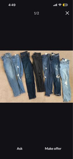 Jeans and 3 shirts
