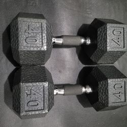 40lbs Dumbells Weights 