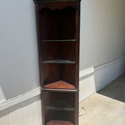 Corner Wood Shelf