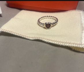 James Avery Garnet Wire Ring