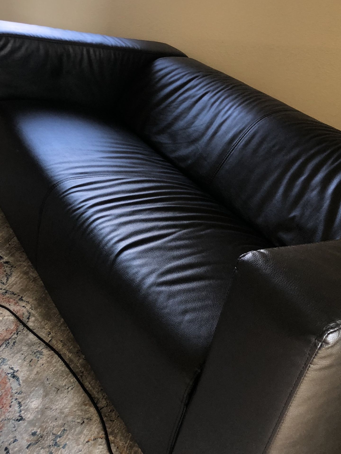 Black Leather Couch