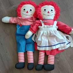 Classic Raggedy Ann And Andy Dolls