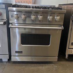 Viking 30”wide All Gas Range Stove In Stainless Steel 