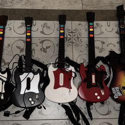 GUITAR HERO / ROCK BAND VIDEO GAME CONTROLLERS PLAYSTATION PS2 PS3 PS4 PS5 NINTENDO WII XBOX 360 ONE