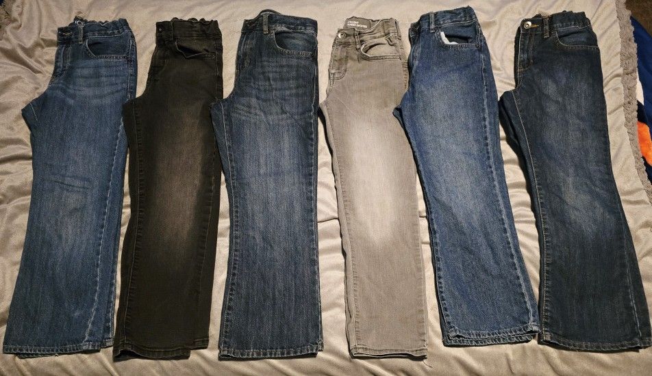 Lot Of Boys Size 8 Jeans