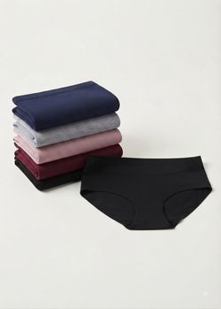 Midnight by Carole Hochman Women's 5-Pack Stretch Hipster Underwear Size XL New