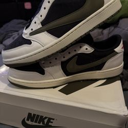Travis Scott Jordan 1 Low Olive