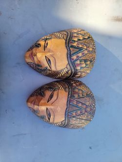 Hand Carve Batik Wooden Mask