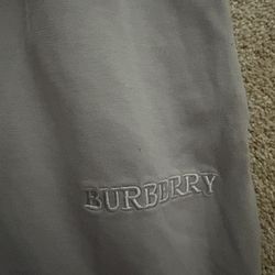 Burberry White Sweatpants 