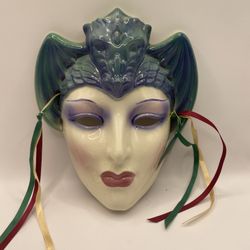 Harlequin Witch Mask
