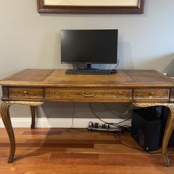 Antique Desk With Painted Motive