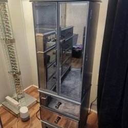 Mirrored Silver Armoire Hayworth Collection Pier 1