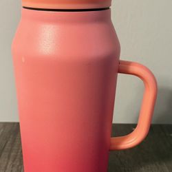 TAL Stainless Steel Basin Water Bottle in a pink ombre color.