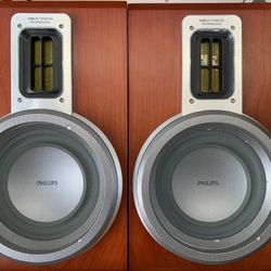 Pair of Philips Bookshelf Speakers
