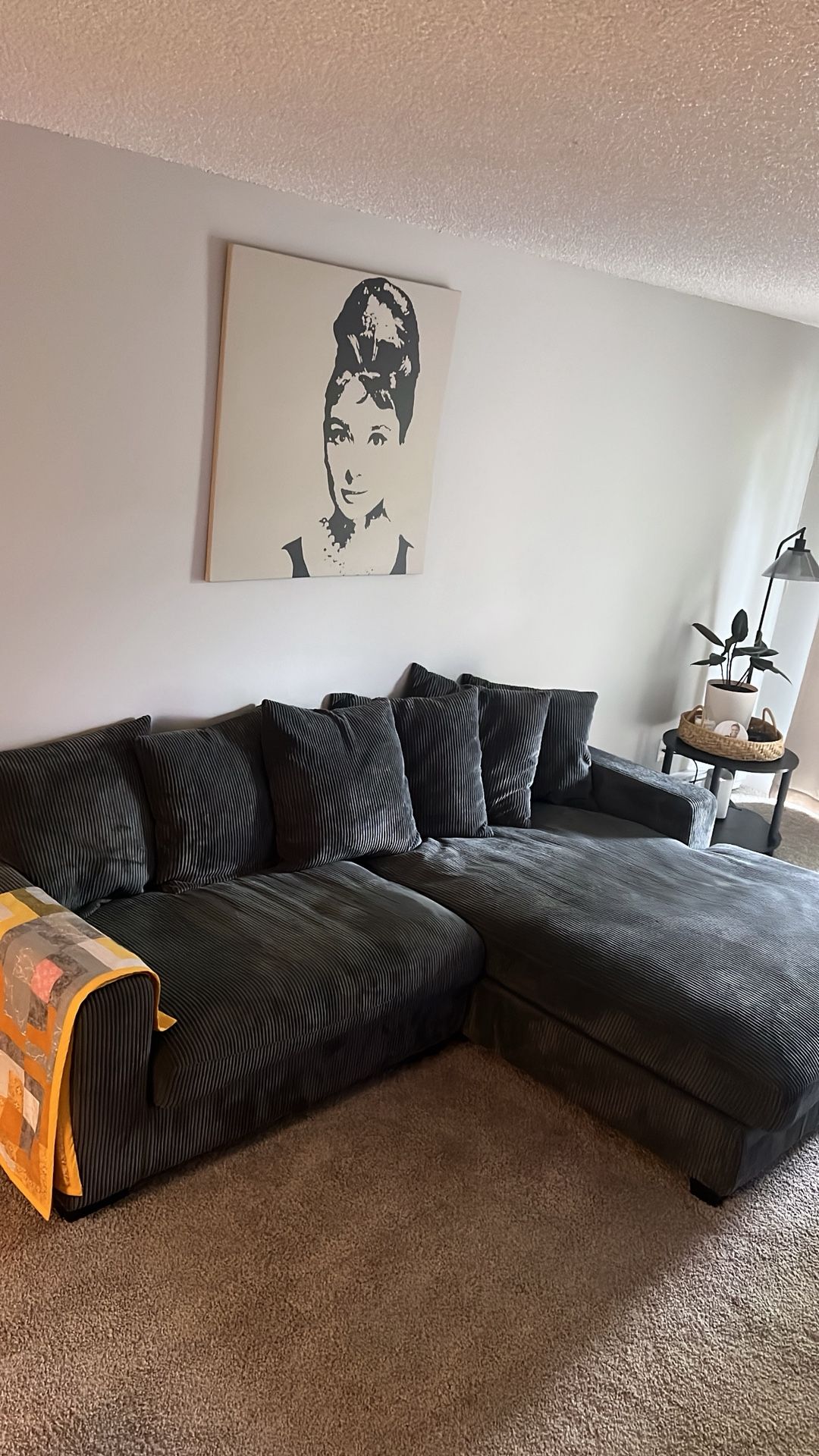 gray sectional couch