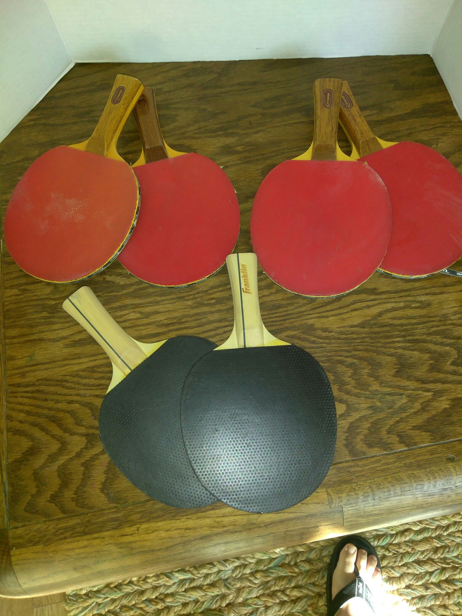 Ping-pong paddles USED!!! 3 sets