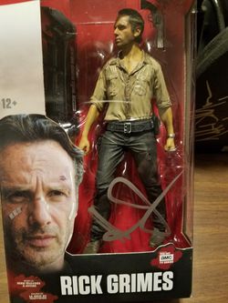 Andrew Lincoln Autograph Figure