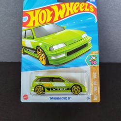 Hot Wheels '70s VS. '90s Green '90 Honda Civic EF 