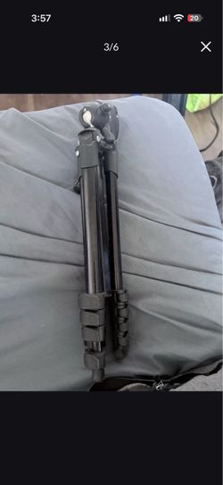Black Camera Tripod with Ball Head