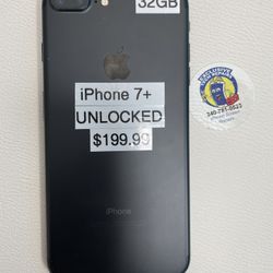 iPhone 7+ Black 32GB Unlocked