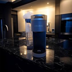 NEW Black Keurig K-Supreme Coffee Tea Drink Maker + KCUPS, FLASKS, FROTHER!