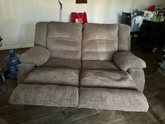 2-Seat Fabric Recliner Loveseat
