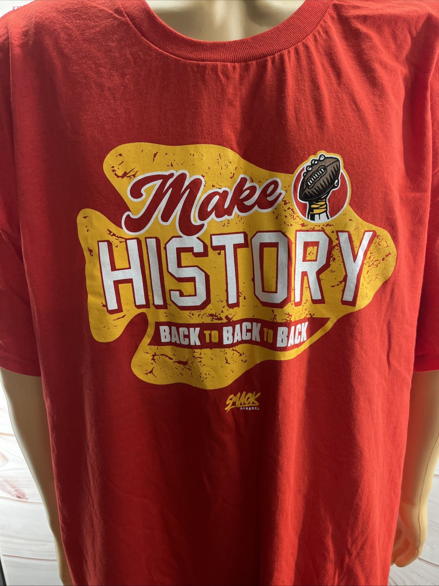 Kansas City Chiefs Make History Back to Back To Back Tee S-3XL