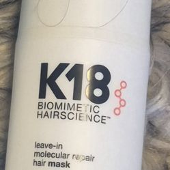 NEW NEVER USED K18 MOLECULAR HAIR MASK 