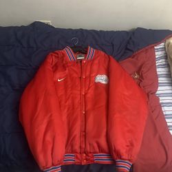 Vintage LA clippers x nike bomber jacket xl