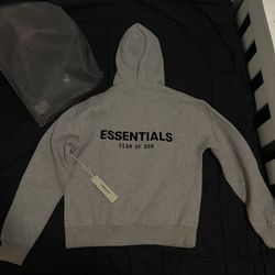 Grey essentials hoodie 