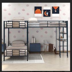 Triple Bunk Bed with Twin Size