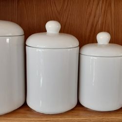 Canister Set - Ceramic, White
