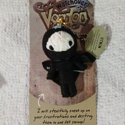 Ninja "Calming Warrior" String Doll Keychain 