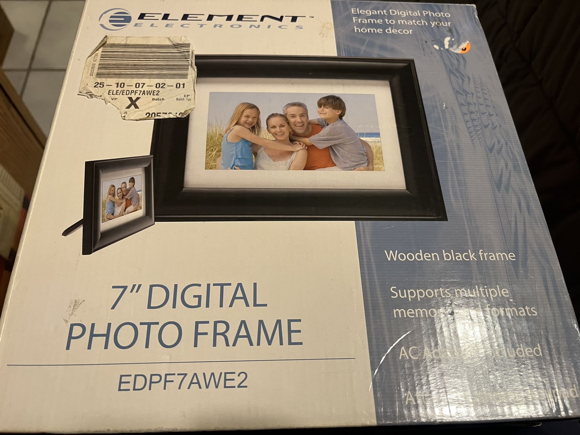 Element electronics 7 inch digital photo frame new inbox