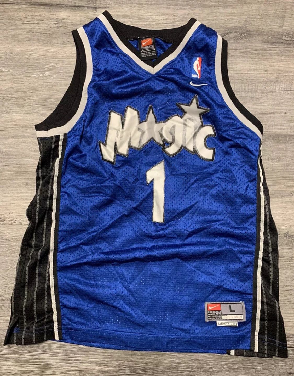 Vintage 2002 Orlando Magic Tracy McGrady Nike NBA Basketball Jersey Youth L #519