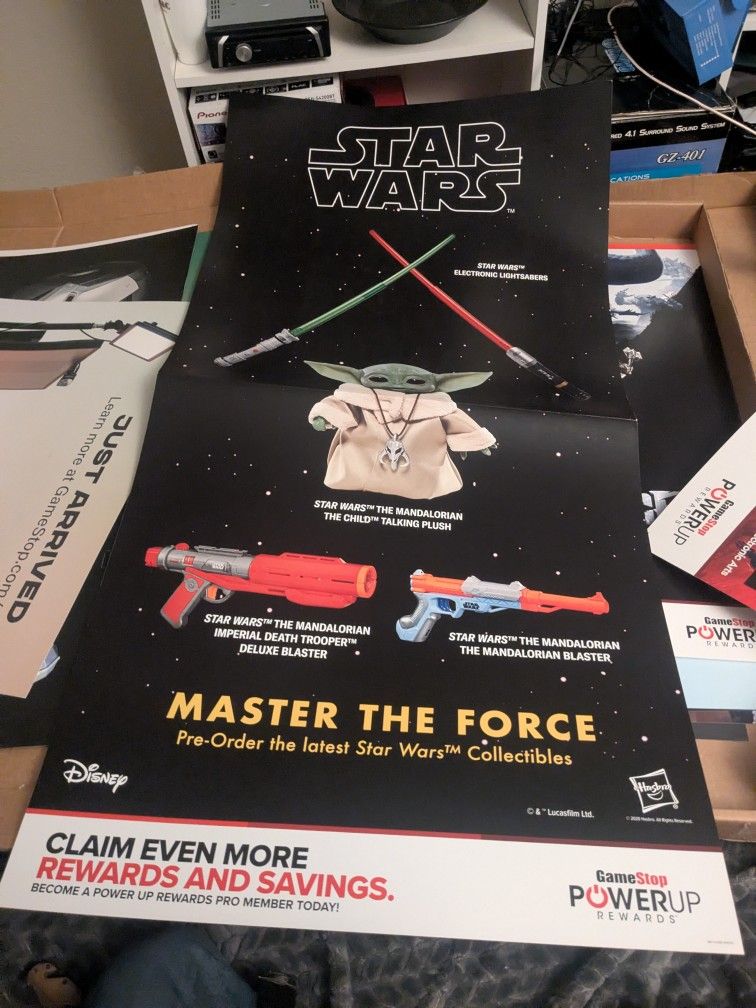 Star Wars Game Stop Poster