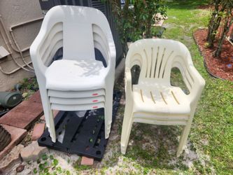 plastic chairs