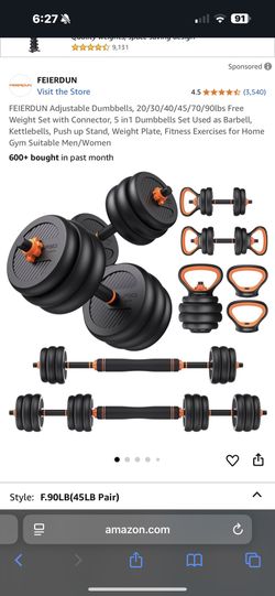 Dumbbell set brand new