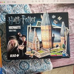 Harry Potter Hog warts Great Hall 3D 850 Pieces Lego Set