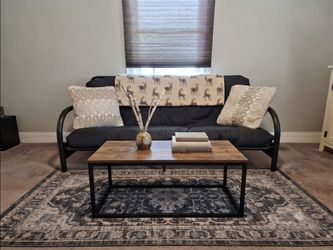 Metal Frame Full-Size Futon - Clean & Smoke-Free