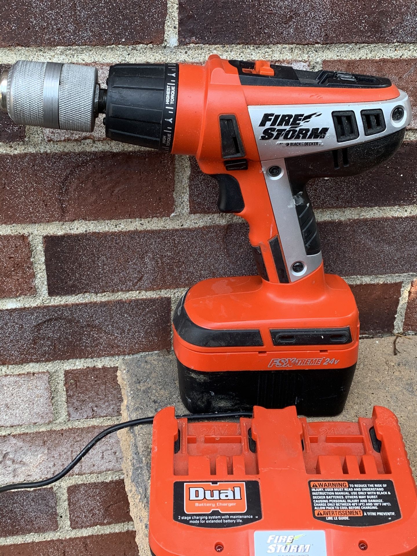 Black and decker firestorm 24v hammer drill