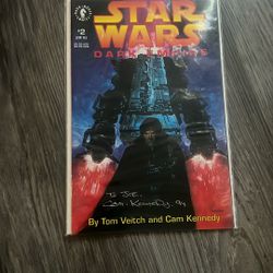 Star Wars: Dark Empire #1 Signed By Cam Kennedy (Dark Horse Comics December 1991)