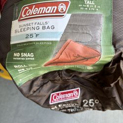 Coleman 25 degree Tall Sleeping Bag