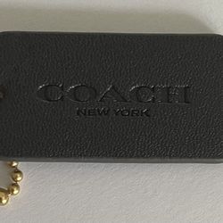 Small Black Coach Hangtag 