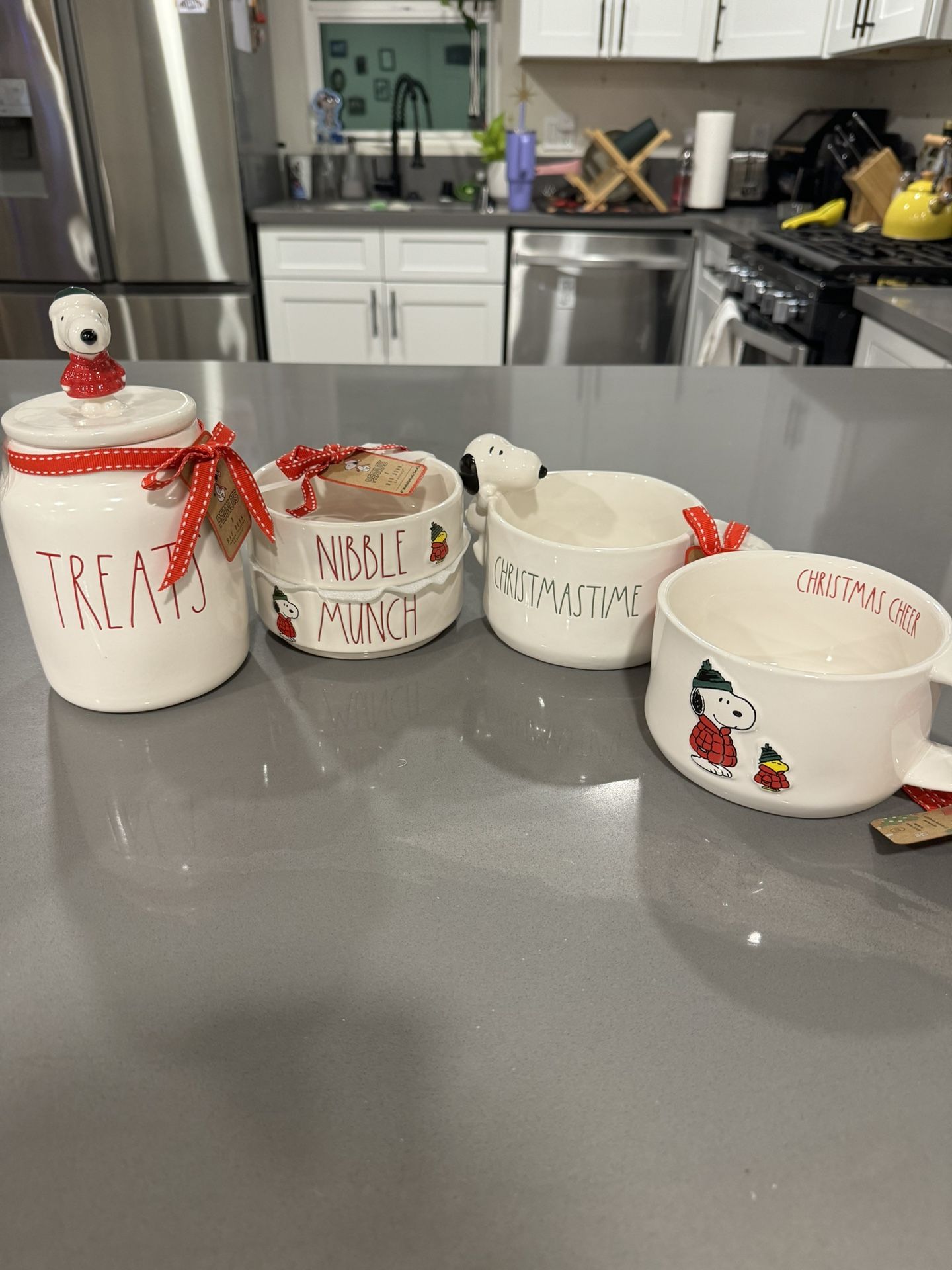 New Rae Dunn x Peanuts Snoopy ceramic Collection