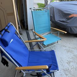 Chairs for beach/ patio/ pool in good condition set of 2