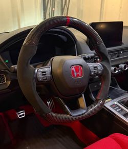 Honda Civic Type R Carbon Fiber Alcantara steering wheel