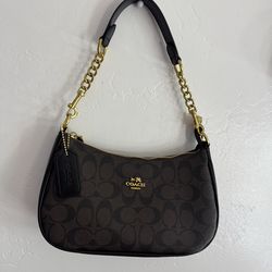 Coach purse brown