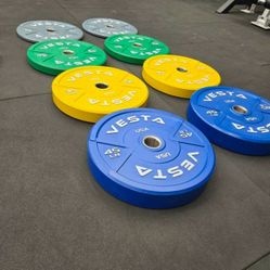 NEW Bumper Plates, Rubber Olympic Weights, Home Gym Weight Set, Folding Squat Rack, Adjustable FID Bench Press, Stall Mats, Rubber Flooring 